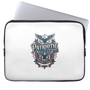 Capa Para Notebook Camiseta Gráfica Vetorial de Natal Patriótico (2)