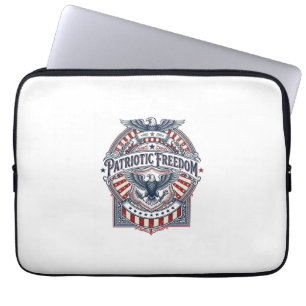Capa Para Notebook Camiseta Gráfica Vetorial EUA Fé Patriótica Sobre 
