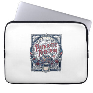 Capa Para Notebook Camiseta Gráfica Vetorial Jardim Rústico Patriota