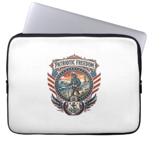 Capa Para Notebook Camiseta Gráfica Vetorial Patriota Beachcomber_1