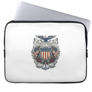 Capa Para Notebook Camiseta Gráfica Vetorial Patriótica Cottagecore A