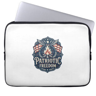 Capa Para Notebook Camiseta Gráfica Vetorial Patriótica da Noite da F