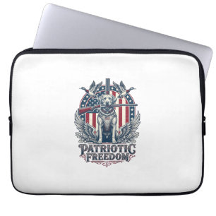 Capa Para Notebook Camiseta Gráfica Vetorial Patriótica de Caçador de