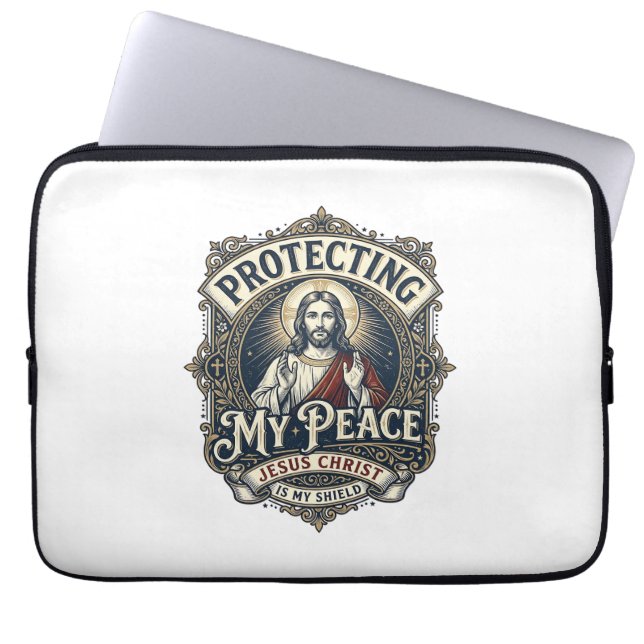 Capa Para Notebook Camiseta Jesus Limites Auto Respeito Fé Baseada De (Frente)