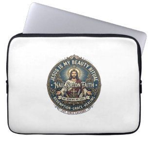 Capa Para Notebook Camiseta Jesus Nail Tech Artista de Unhas Inspirad