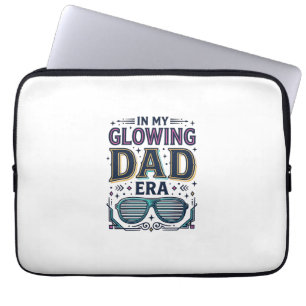 Capa Para Notebook Camiseta Óculos de Sol Neon Retro Era do Pai Brilh