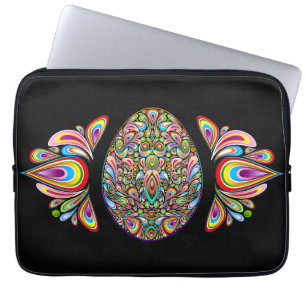 Capa Para Notebook Camiseta Orgânica Infantil com Desenho Psicodélico