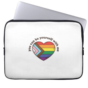 Capa Para Notebook Camiseta Orgulho Coração Você Pode Ser Você Mesmo 