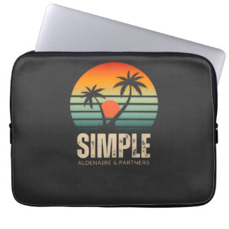 Capa Para Notebook Camiseta Simple Sunset - Design de vibrações tropi