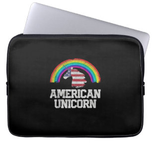 Capa Para Notebook Camiseta Unicórnio do Orgulho Gay 4 de Julho Bande