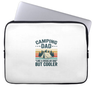 Capa Para Notebook Camiseta Vetorial de Camping Pai Vintage Retro ao