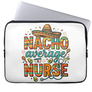 Capa Para Notebook Camiseta Vetorial de Festa de Enfermeira Nacho Méd