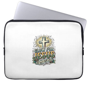 Capa Para Notebook Camiseta Vintage Cruz Cristã Brilha Para Jesus