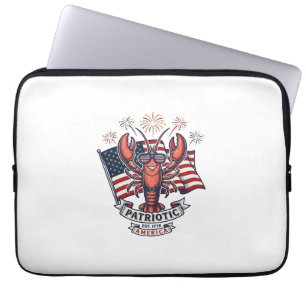 Capa Para Notebook Camiseta Vintage de Engraving da Bandeira Patrióti