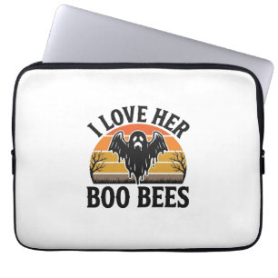 Capa Para Notebook Camiseta Vintage de Halloween com Piada de Abelha 