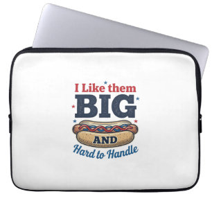 Capa Para Notebook Camiseta Vintage Engraçada de Cachorro-Quente Gran
