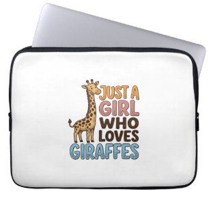 Capa Para Notebook Camiseta Vintage Só Uma Garota Que Ama Girafas (5)