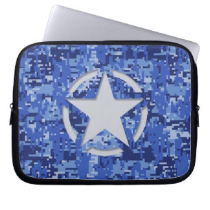 Capa Para Notebook Camo azul Marinho decano de etiqueta estelar