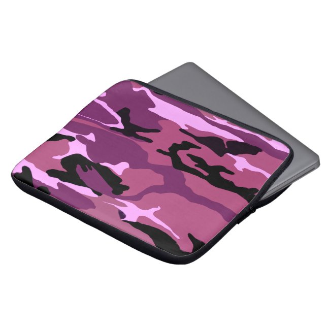 Capa Para Notebook Camo cor-de-rosa (Frente Topo)