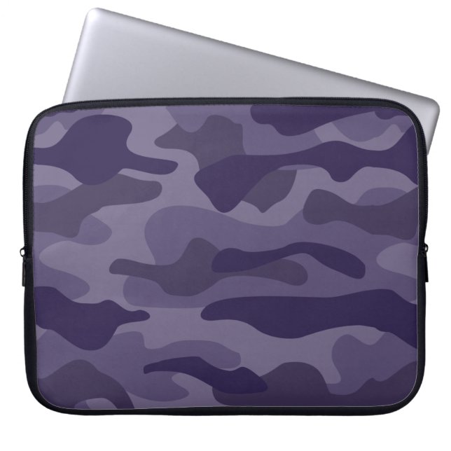 Capa Para Notebook Camo Monocolor de Cyber Grape (Frente)