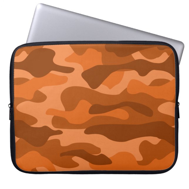 Capa Para Notebook Camo Monocolor Laranja Espanhol (Frente)