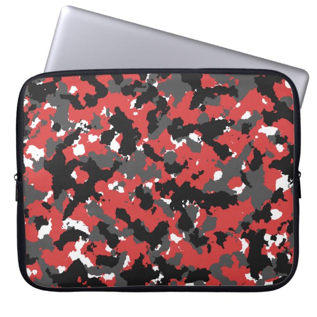 Capa Para Notebook Camo vermelho (Frente)