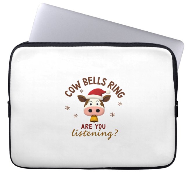 Capa Para Notebook Campainhas Tocam Você Está Ouvindo, Camisa de Nata (Frente)