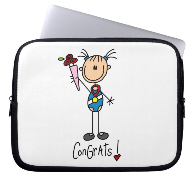 Capa Para Notebook Campeã de Ginástica (Frente)
