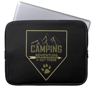 Capa Para Notebook Camping camper engraçado diz para campistas