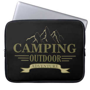 Capa Para Notebook Camping camper engraçado diz para campistas