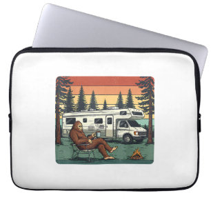 Capa Para Notebook Camping Vintage Motorhome RV Aventura Bigfoot