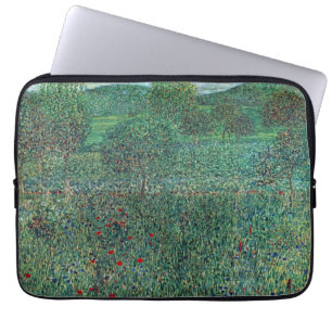 Capa Para Notebook Campo de Flores em Litzlberg Klimt, Paisagem Vinta