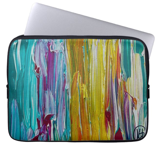 Capa Para Notebook Campo de Flores Penteadas Arte (Frente)