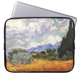 Capa Para Notebook Campo de trigo com Cypress por Van Gogh.