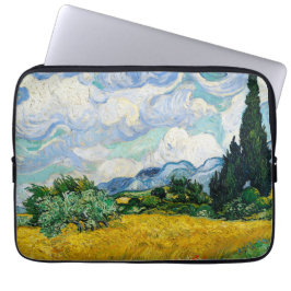 Capa Para Notebook Campo de trigo Van Gogh com ciprestes. Impressioni