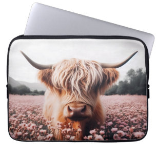 Capa Para Notebook Campo de Vaca Selvagem da Escócia