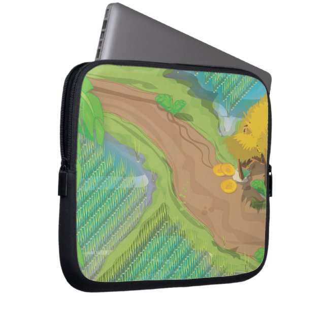 Capa Para Notebook Campo Paddy (Frente Esquerda)