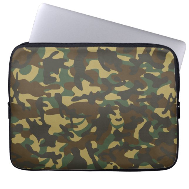 Capa Para Notebook Camuflagem florestal (Frente)