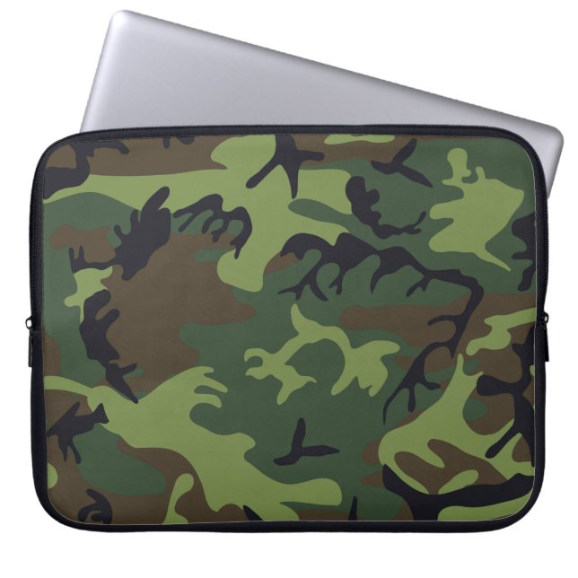 Capa Para Notebook Camuflagem Florestal (Frente)