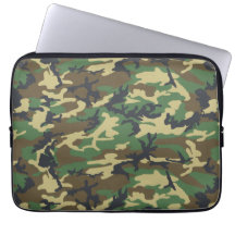 Camuflagem florestal Laptop Sleev