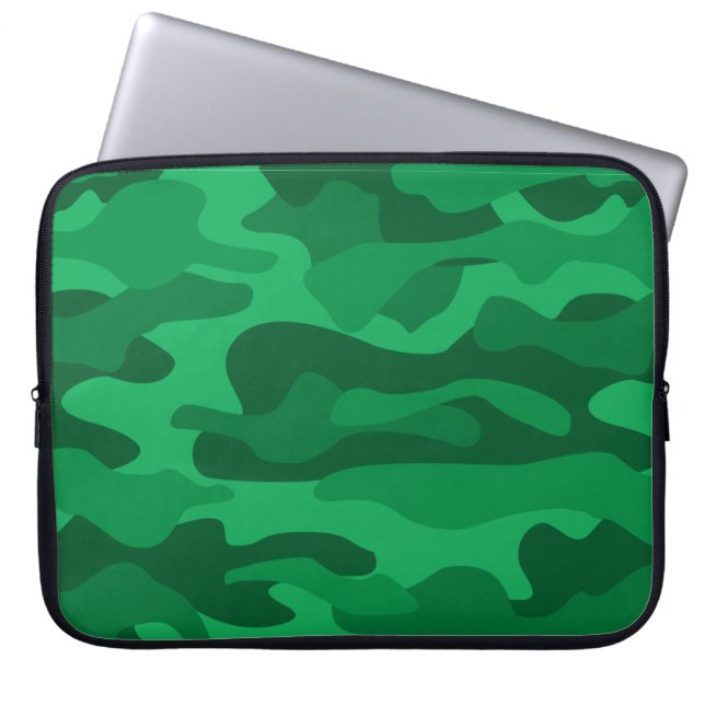 Capa Para Notebook Camuflagem Monocor Verde Espanhol (Frente)