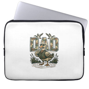 Capa Para Notebook Camuflagem Papai Pato Desenho de Camiseta de Gravu