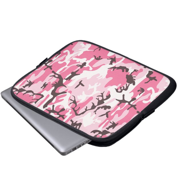 Capa Para Notebook Camuflagem Rosa (Frente Inferior)