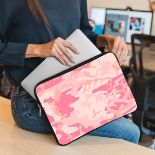 Capa Para Notebook Camuflagem Rosa, Militar, Exército