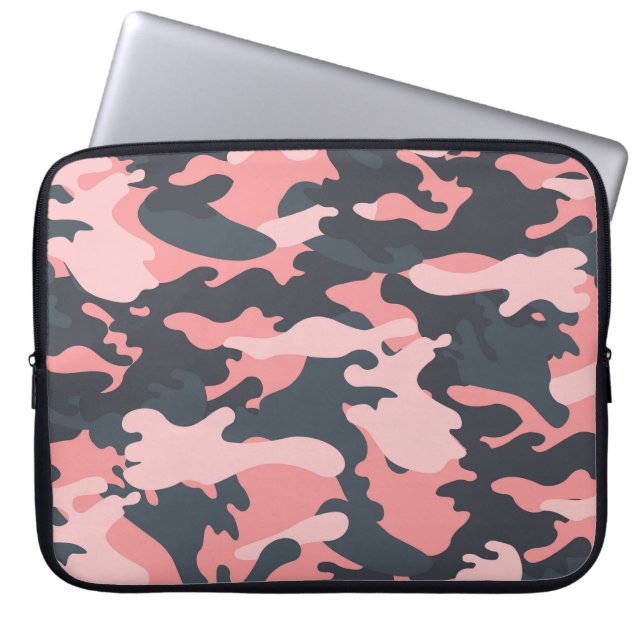 Capa Para Notebook Camuflagem rosa: Padrão clássico de vinheta (Frente)