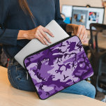 Capa Para Notebook Camuflagem Roxa, Militares, Exército<br><div class="desc">Padrão de camuflagem elegante,  na moda e sofisticado em cor roxa. Presente moderno e moderno,  perfeito para o amante militar em sua vida.</div>