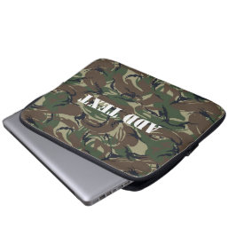 Capa Para Notebook Camuflagem verde florestal britânica 95