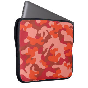 Capa Para Notebook Camuflagem Vermelha