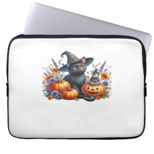 Capa Para Notebook Camundongos de gato halloween Pumpkins T-Shirt Ess