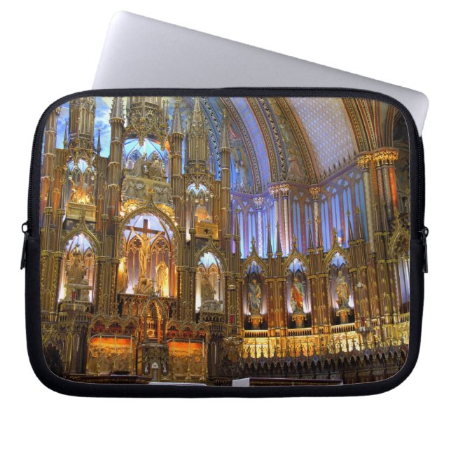 Capa Para Notebook Canadá, Quebec, Montreal. Interior de Notre (Frente)